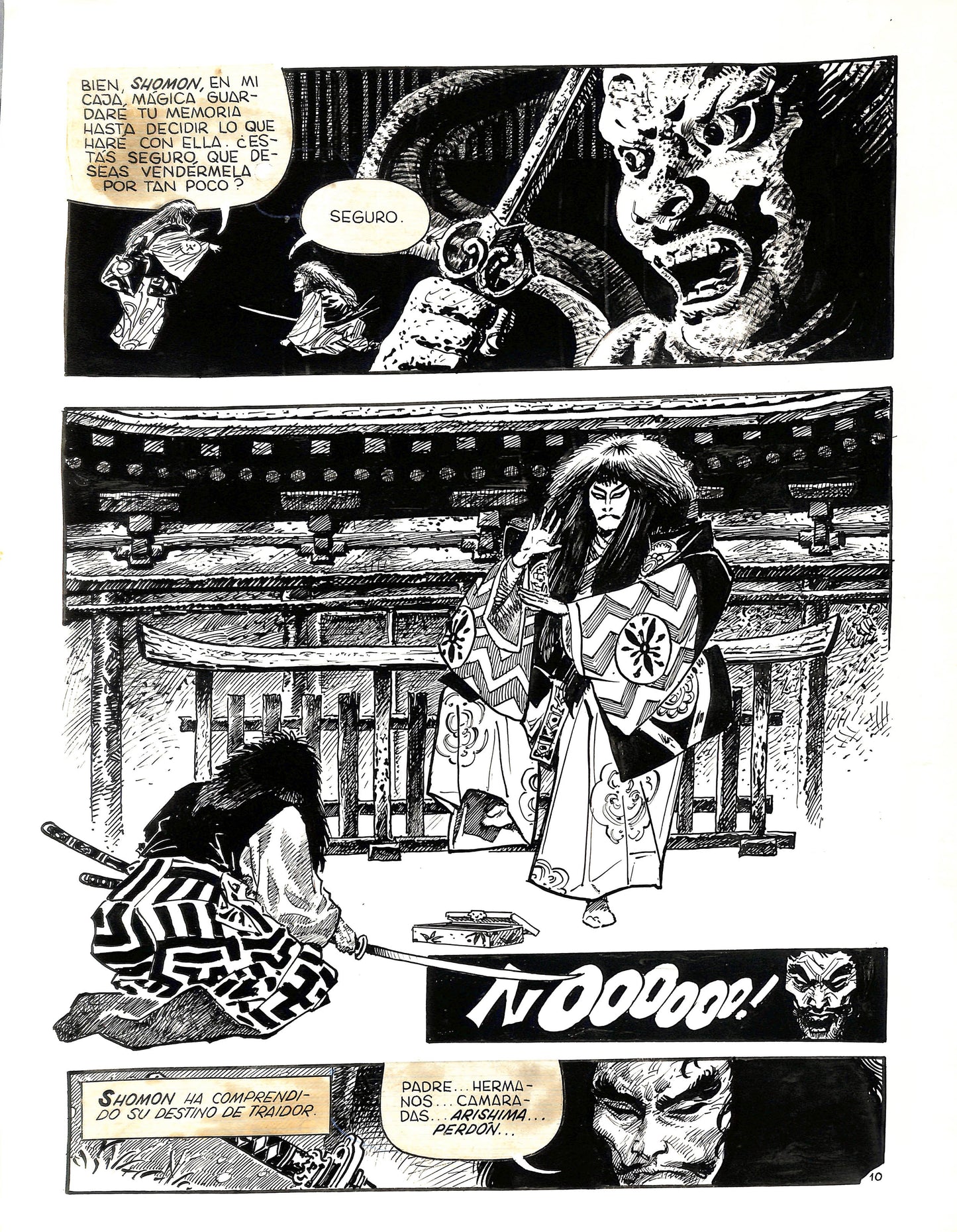 Enrique Alcatena - Tavola Originale - Karma capitolo 6- pag 10