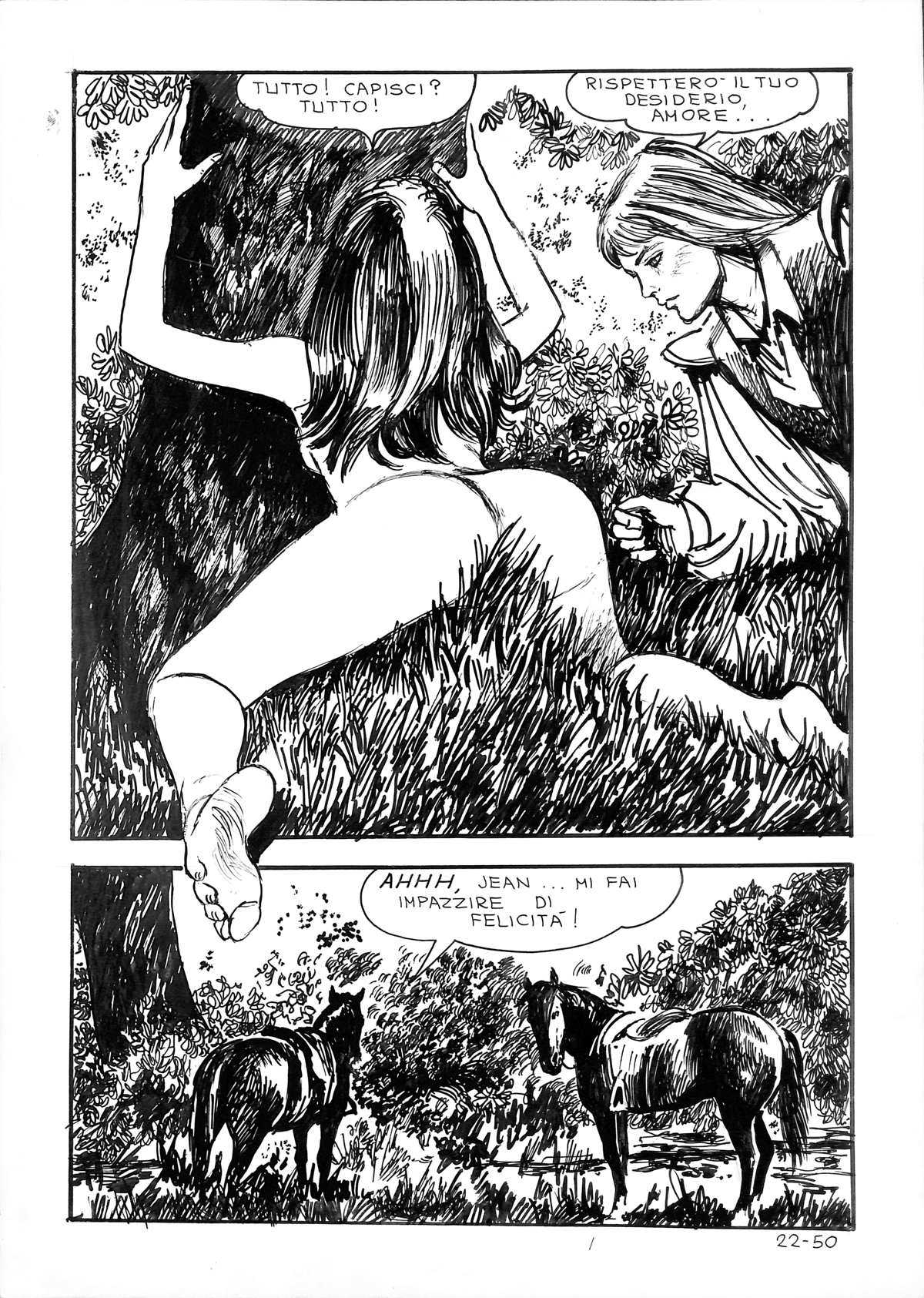 Manara – Tavola Originale “Jolanda De Almaviva” n. 22, Pagina 50
