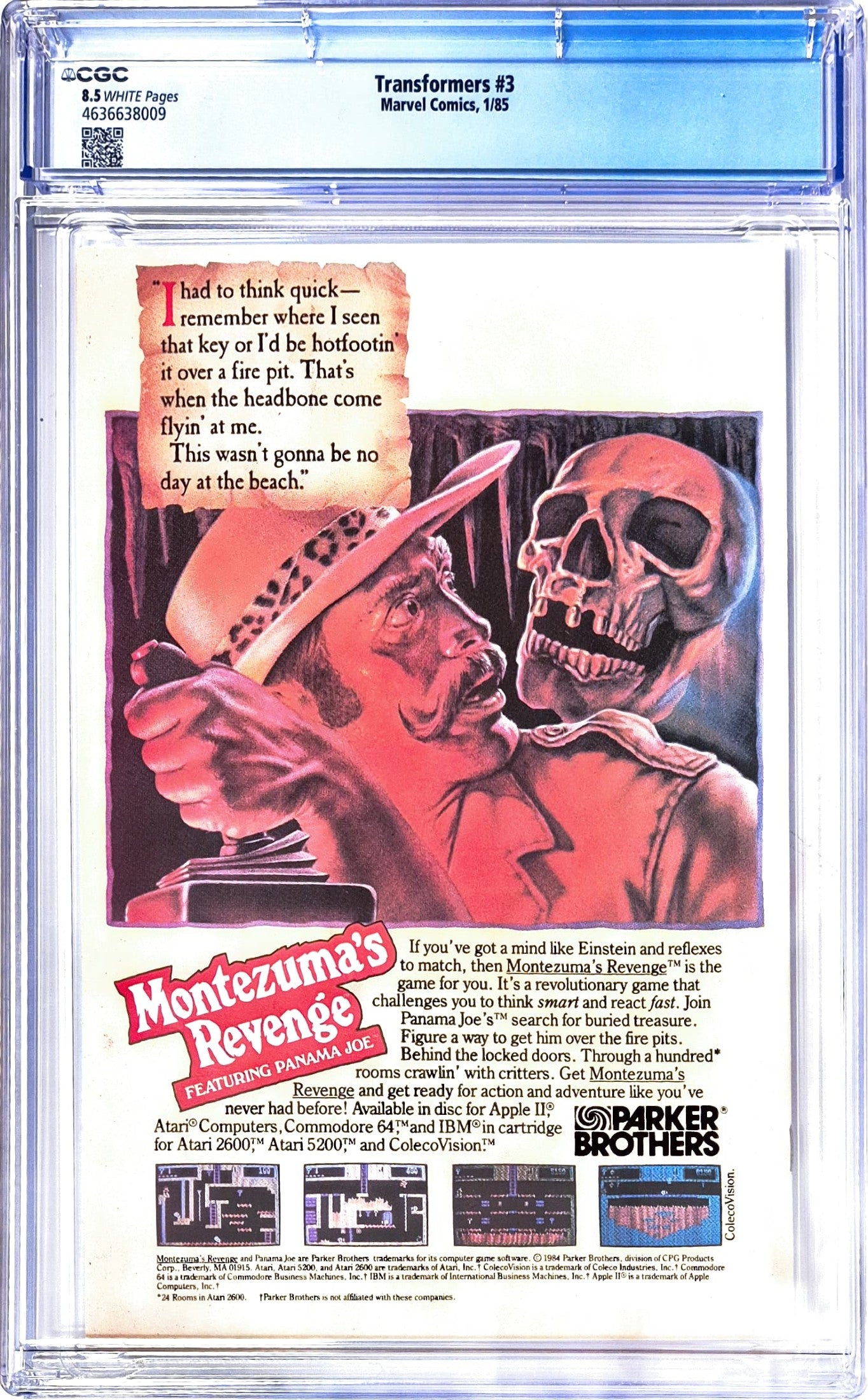 Transformer #3 - CGC 8.5 - Marvel Comics 1985