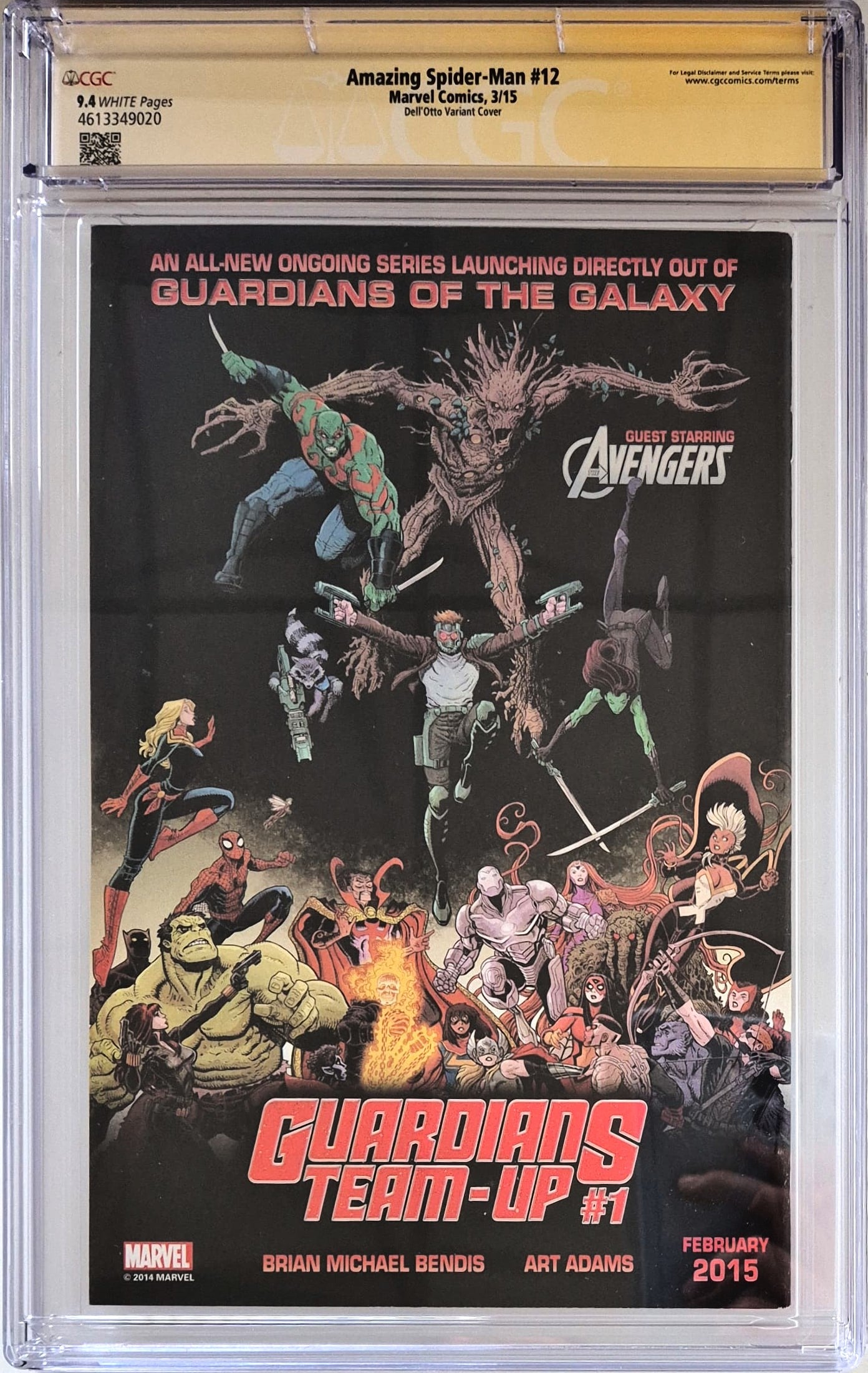 Amazing Spider-Man #12 – Variant Cover CGC 9.4 Signed by Gabriele Dell'Otto - Marvel Comics, 2015