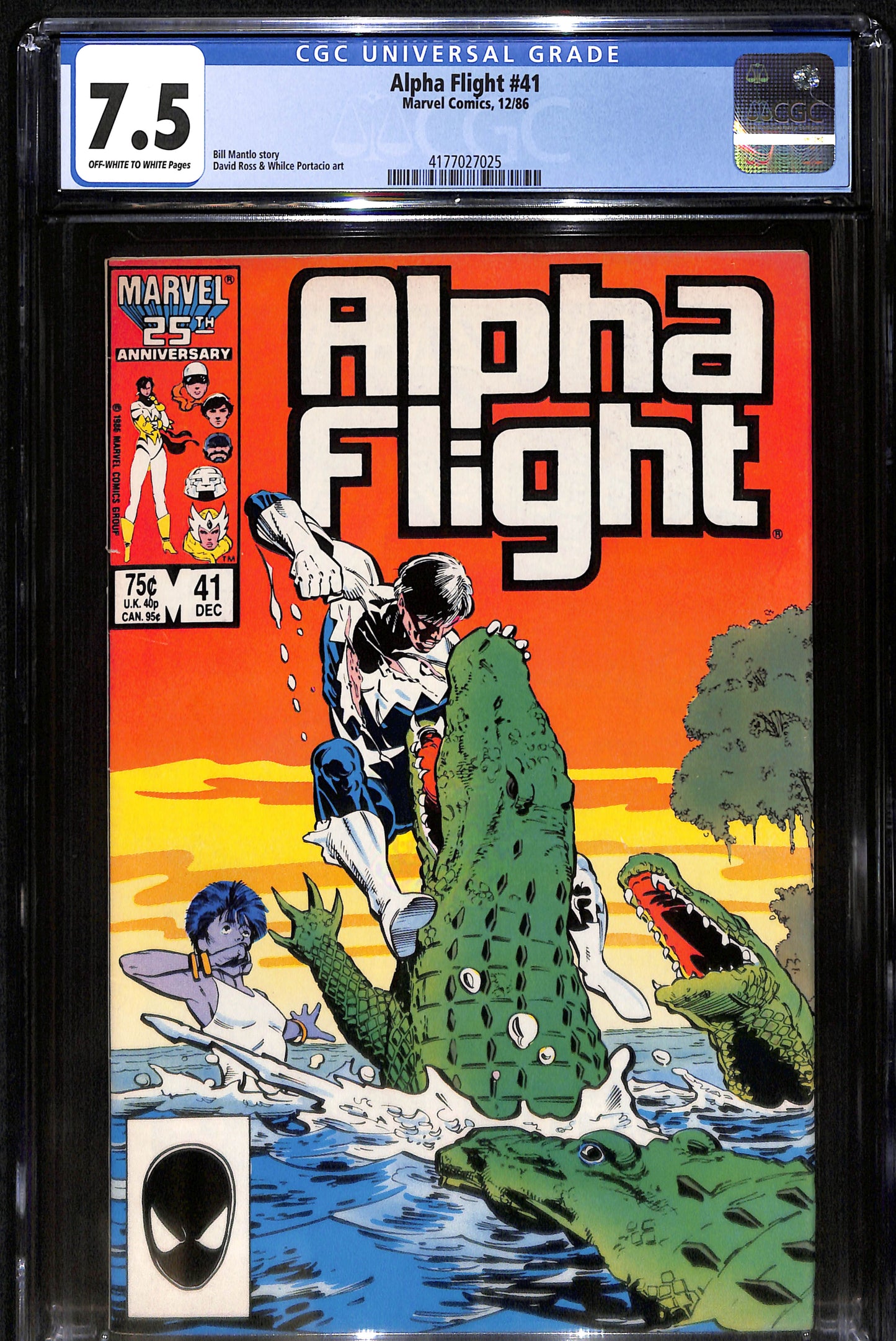 Alpha Flight #41 - CGC 7.5 - Marvel Comics 1986