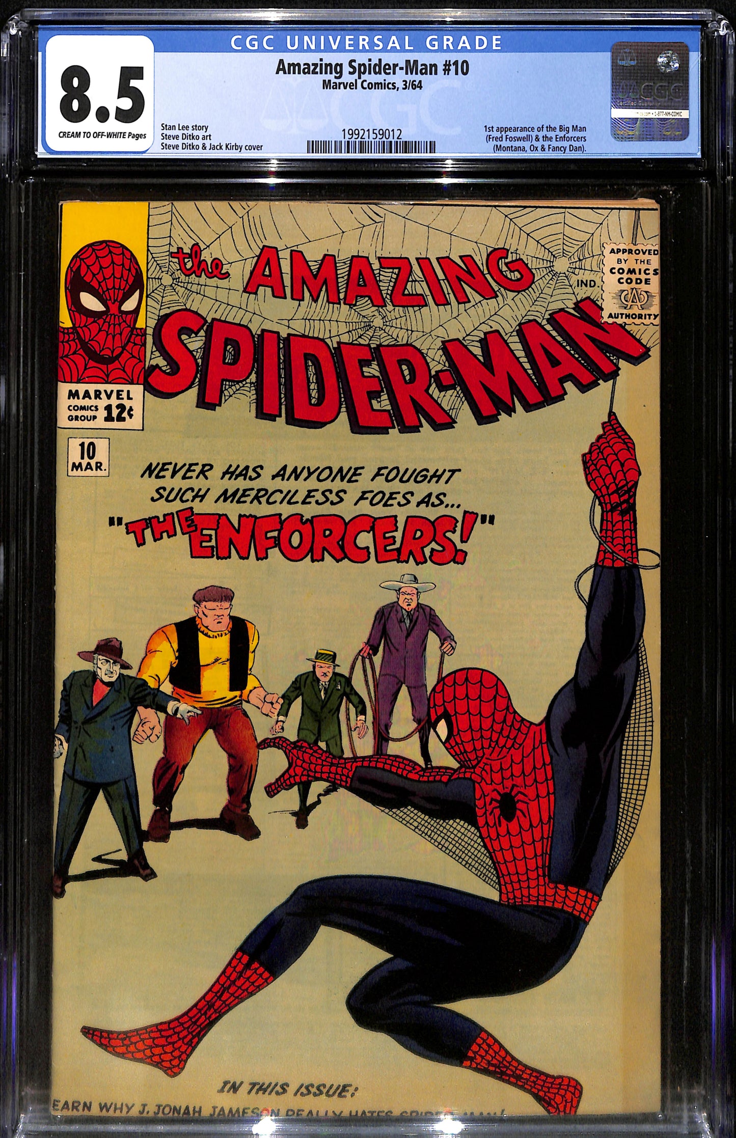 Amazing Spider-Man #10 - CGC 8.5 - Marvel Comics 1964