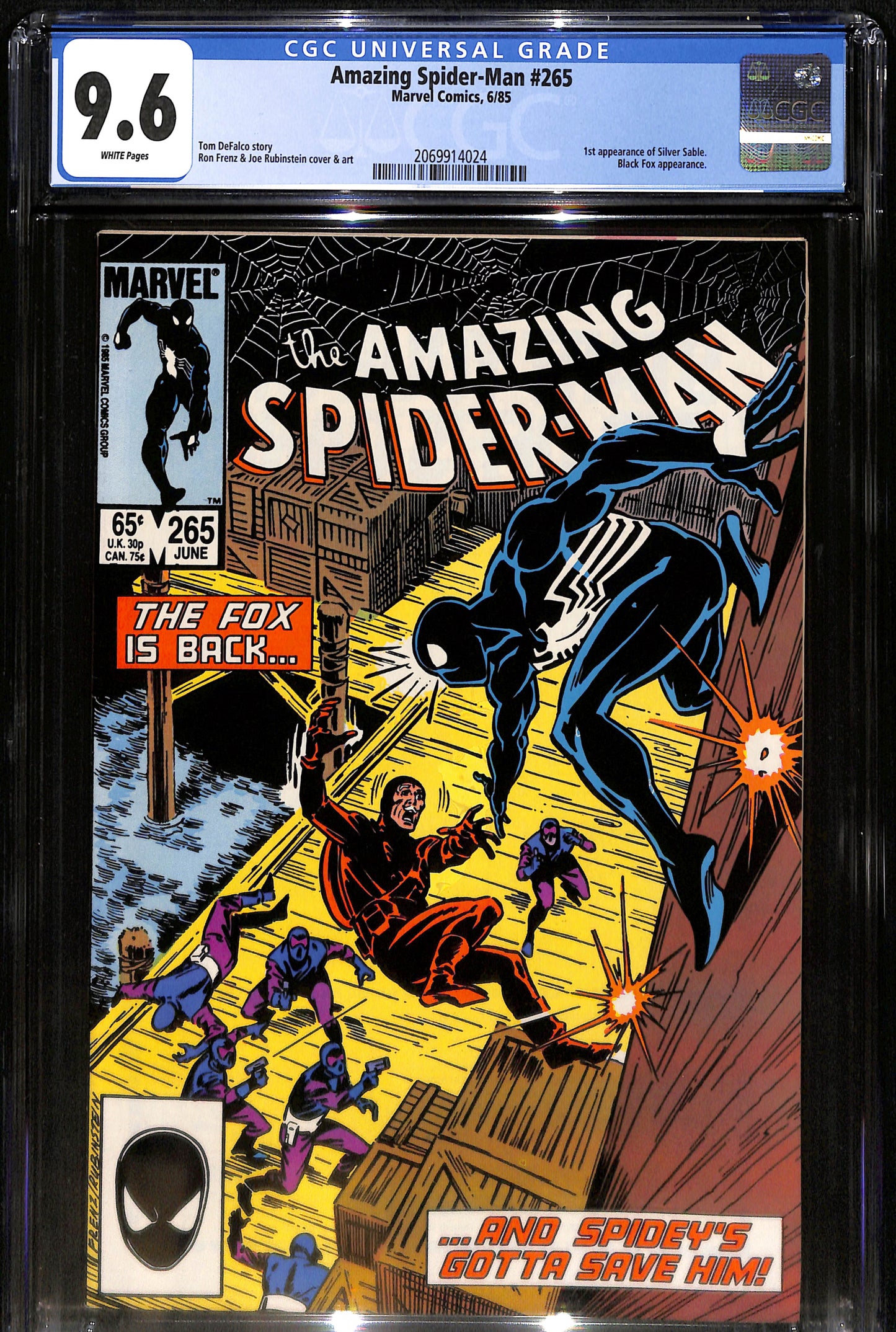 Amazing Spider-Man #265 - CGC 9.6 - Marvel Comics 1985