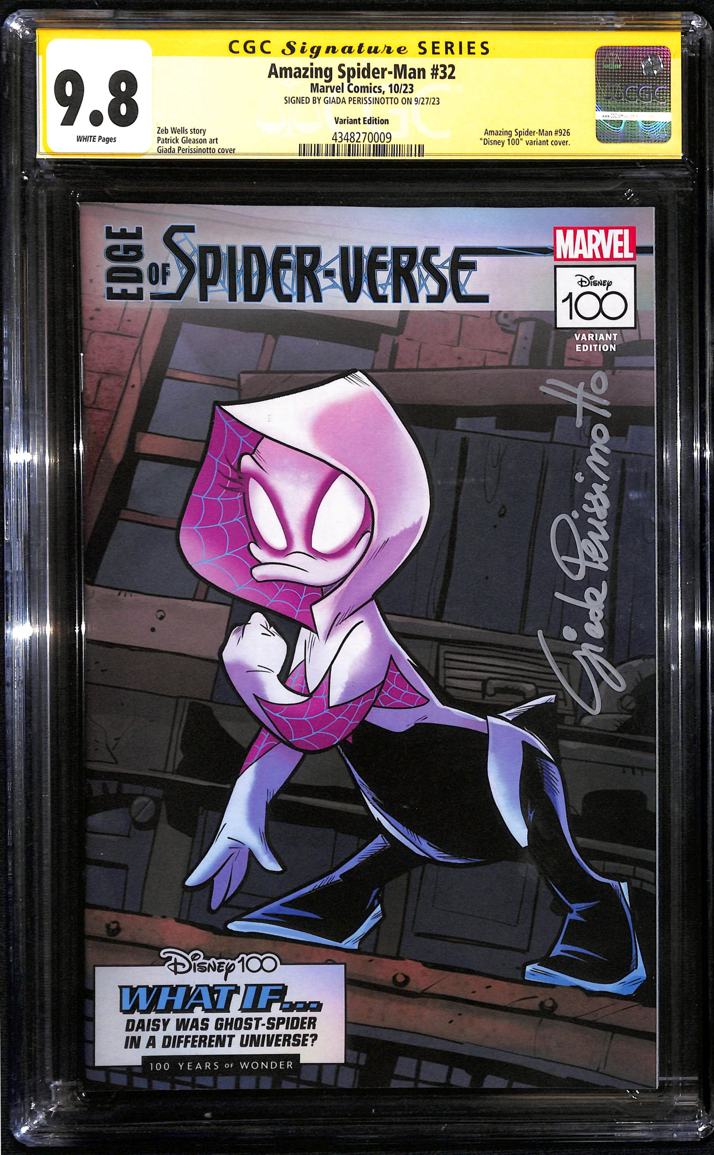 Amazing Spider-Man #32 - CGC 9.8 Firmato da Giada Perissinotto - Marvel Comics 2023