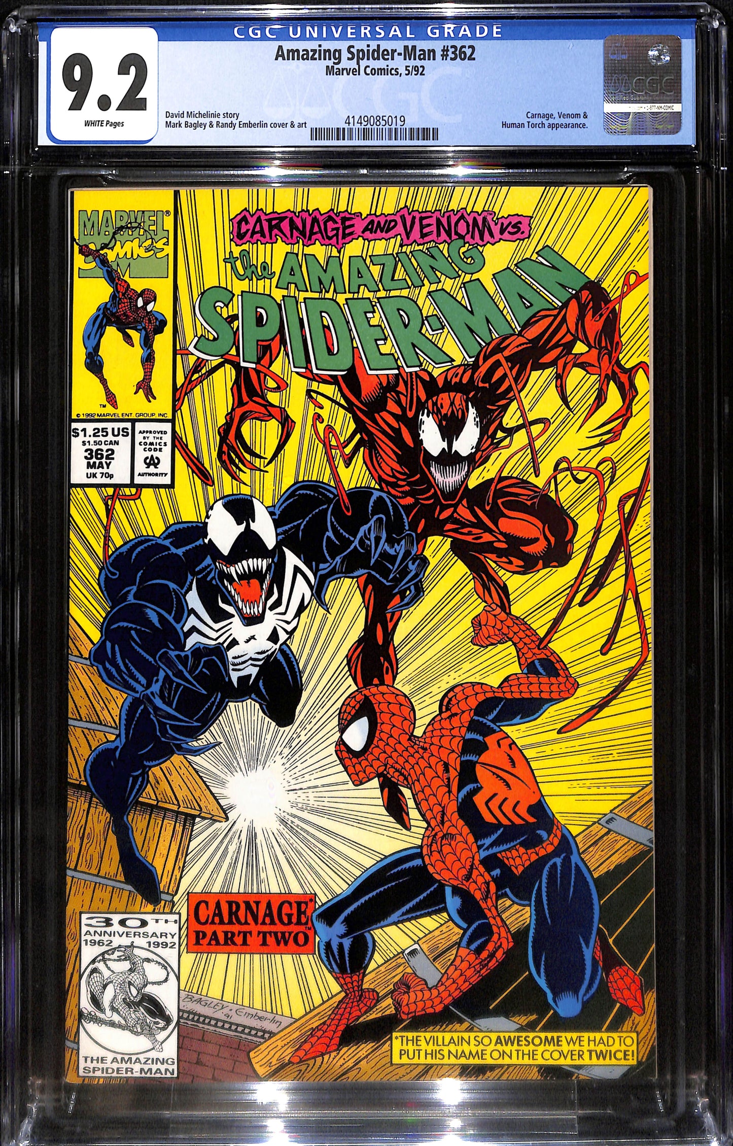 Amazing Spider-Man #362 - CGC 9.2 - Marvel Comics 1992