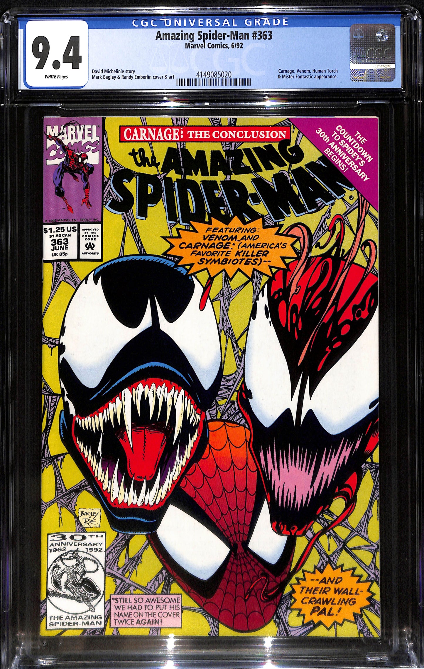 Amazing Spider-Man #363 - CGC 9.4 - Marvel Comics 1992