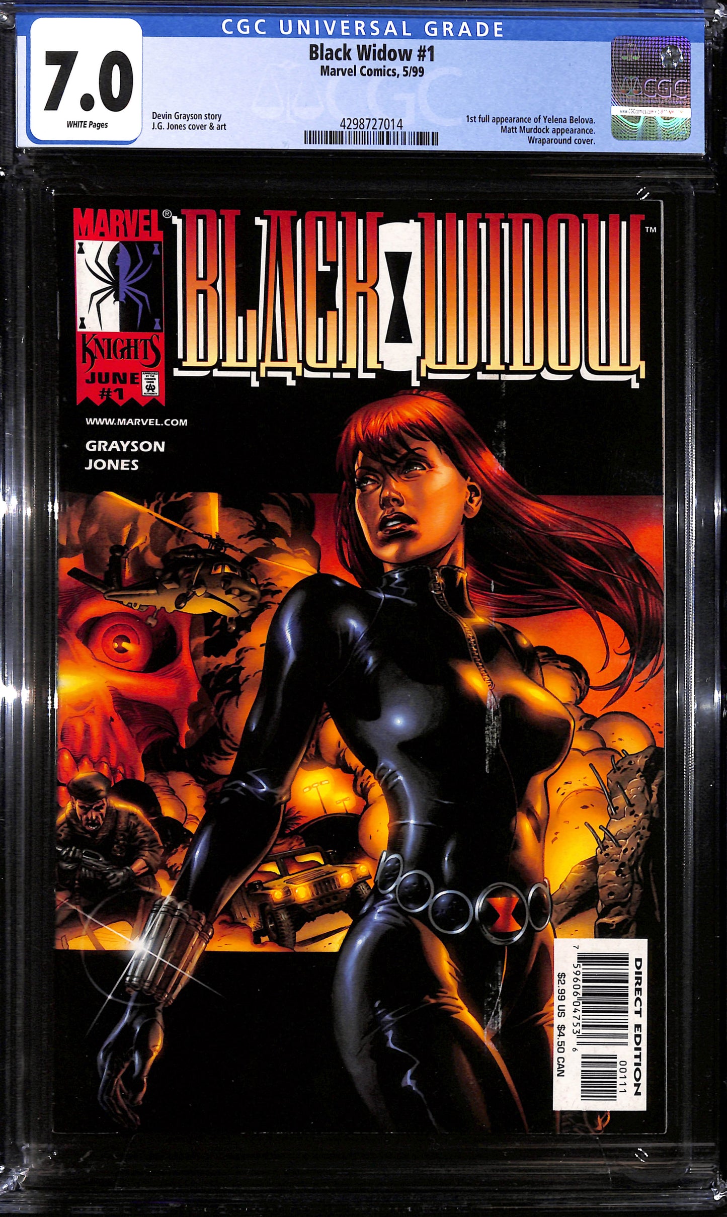 Black Widow #1 - CGC 7.0 - Marvel Comics 1999