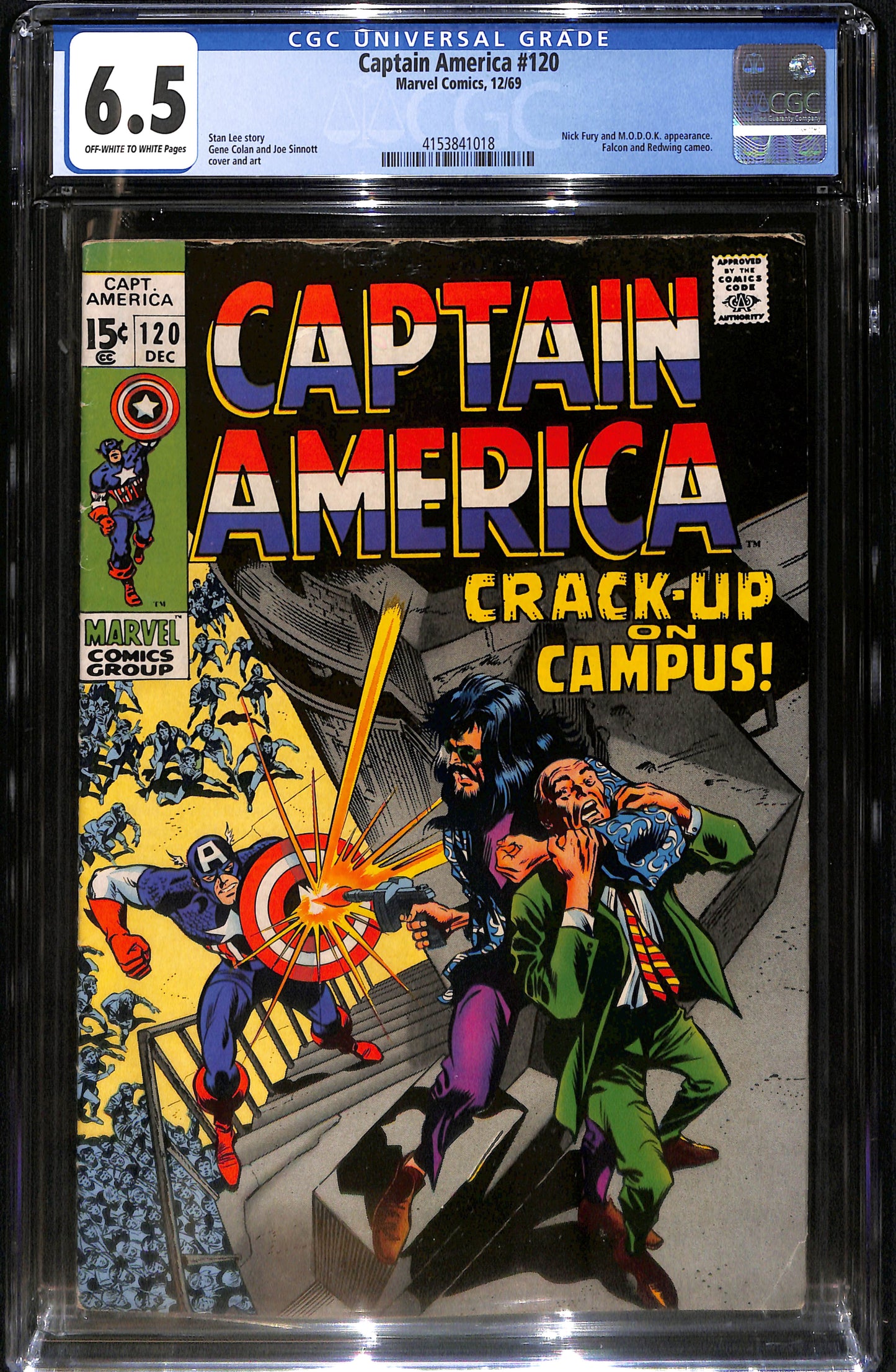 Captain America #120 - CGC 6.5 - Marvel Comics 1969