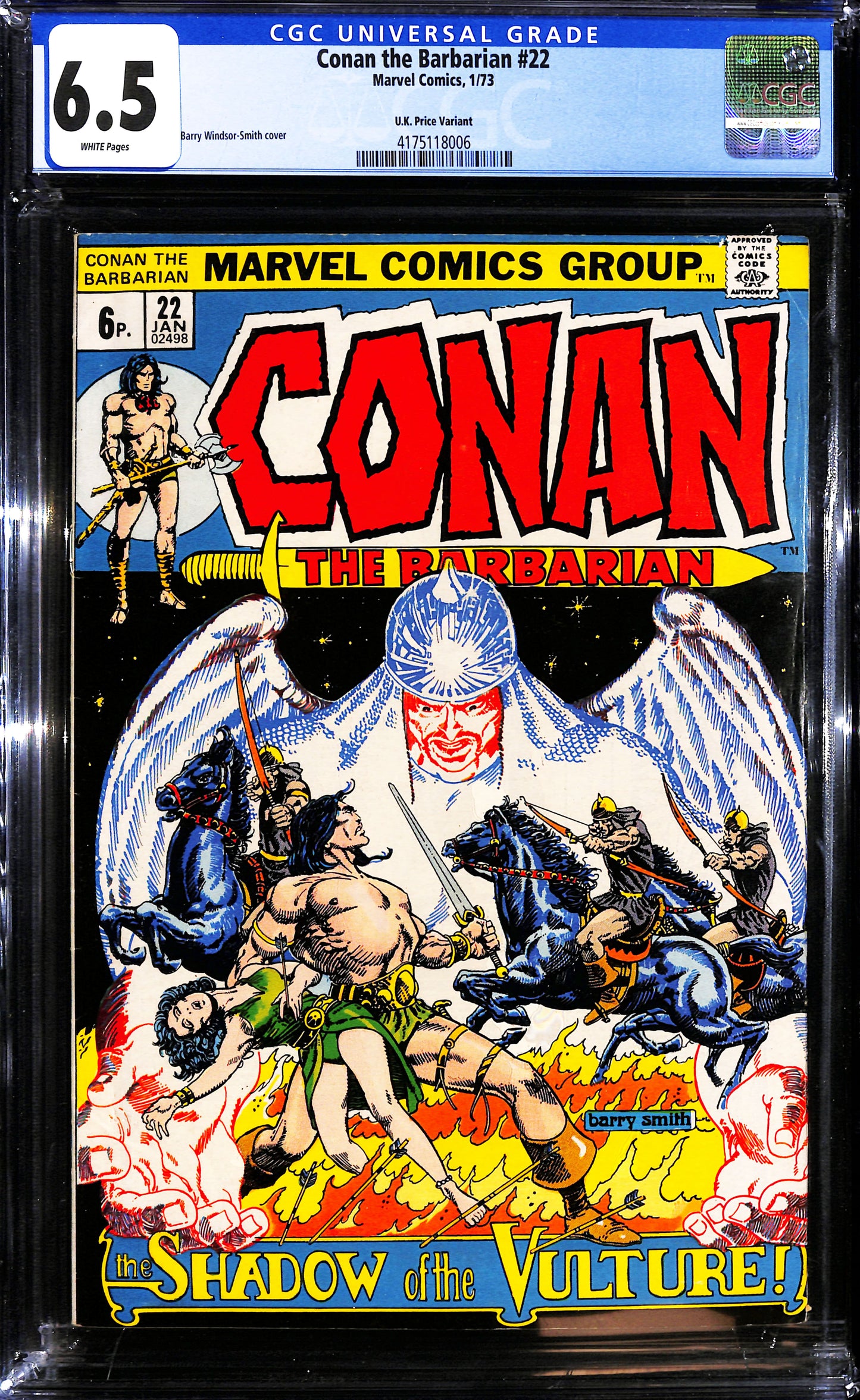 Conan The Barbarian #22 - CGC 6.5 - Marvel Comics 1973