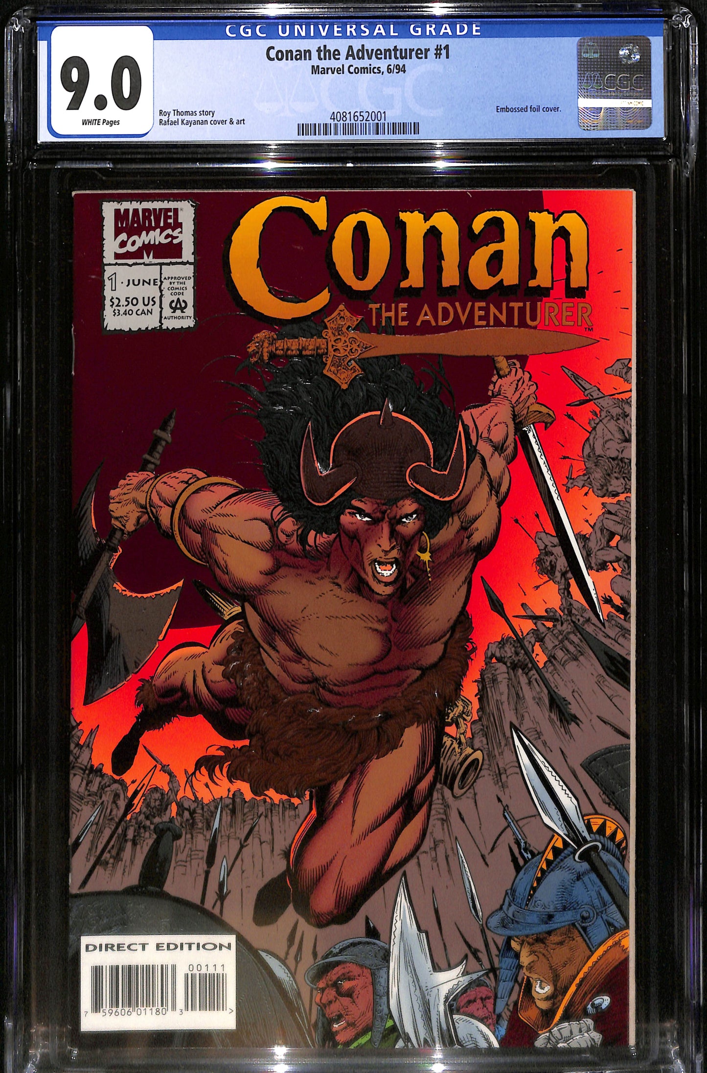 Conan the Adventurer #1 - CGC 9.0 - Marvel Comics 1994
