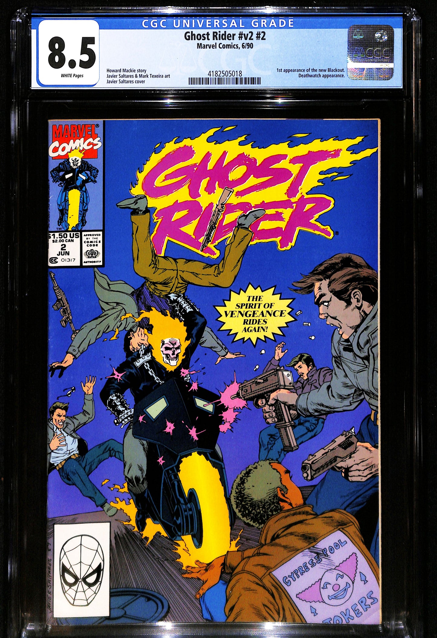 Ghost Rider #v2 #2 - CGC 8.5 - Marvel Comics 1990
