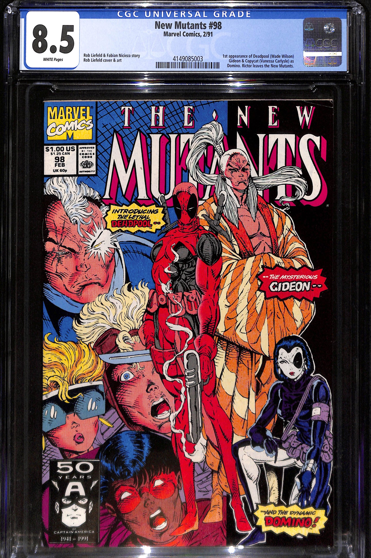 New Mutants #98 CGC 8.5