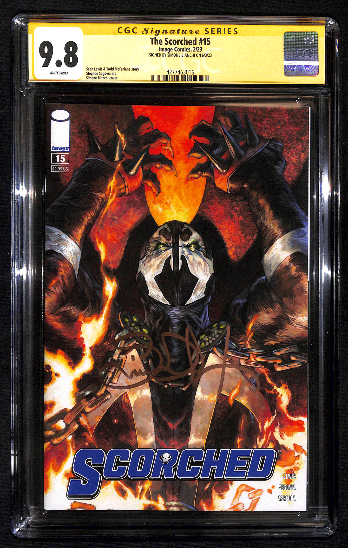 The Scorched #15 CGC 9.8 Firmato da Simone Bianchi