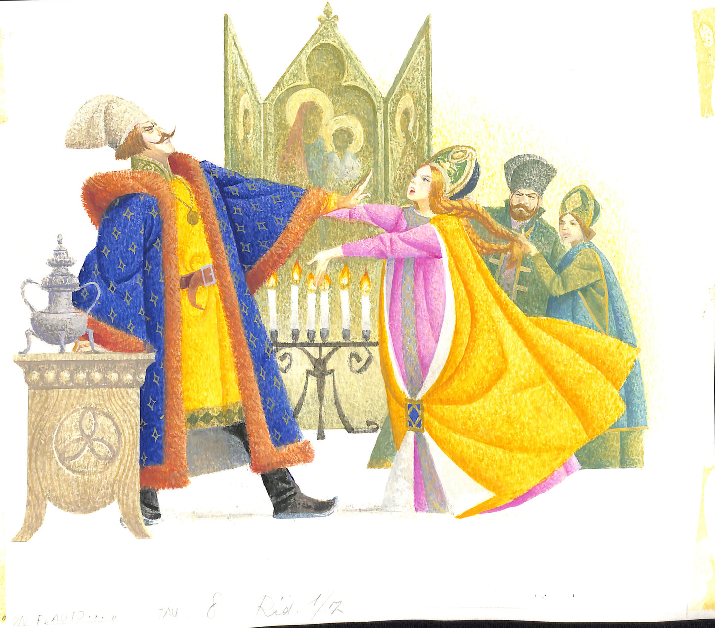 Severino Baraldi – Original Illustration "A Flute..."