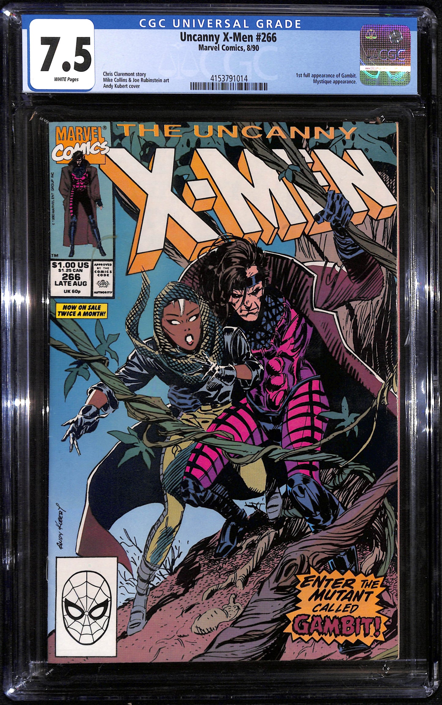 Uncanny X-Men #266 CGC 7.5