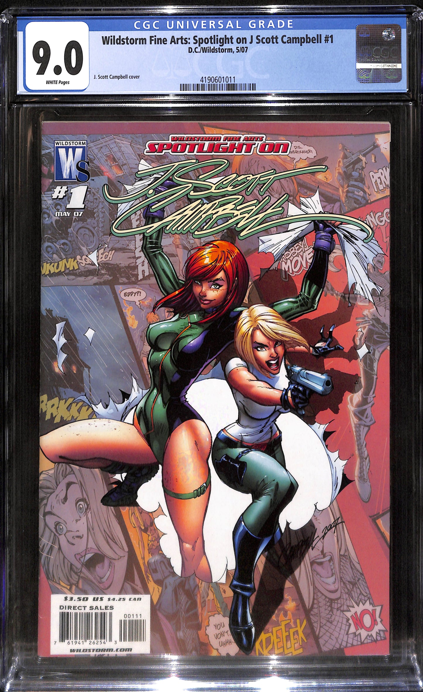 Wildstorm Fine Arts: Spotlight on J Scott Campbell #1 CGC 9.0