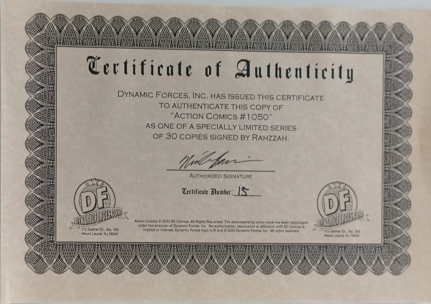 Action Comics #1050 - CGC 9.8 - Jim Lee Variant Cover - Firmato da Rahzzah - Dc Comics