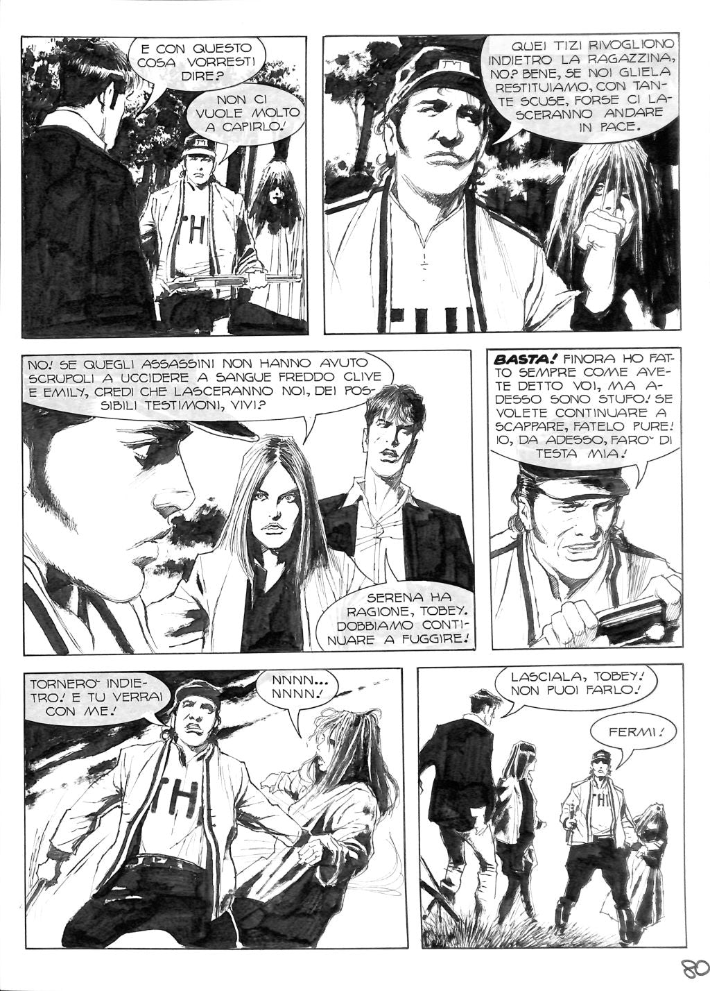 Corrado Roi – Tavola Originale Dylan Dog Maxi 14: La capanna nel bosco – Pagina 80