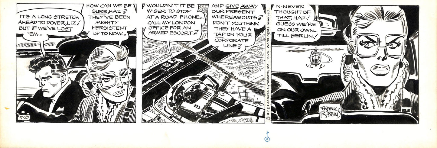 Frank Robbins Johnny Hazard - Tavola originale - Momart