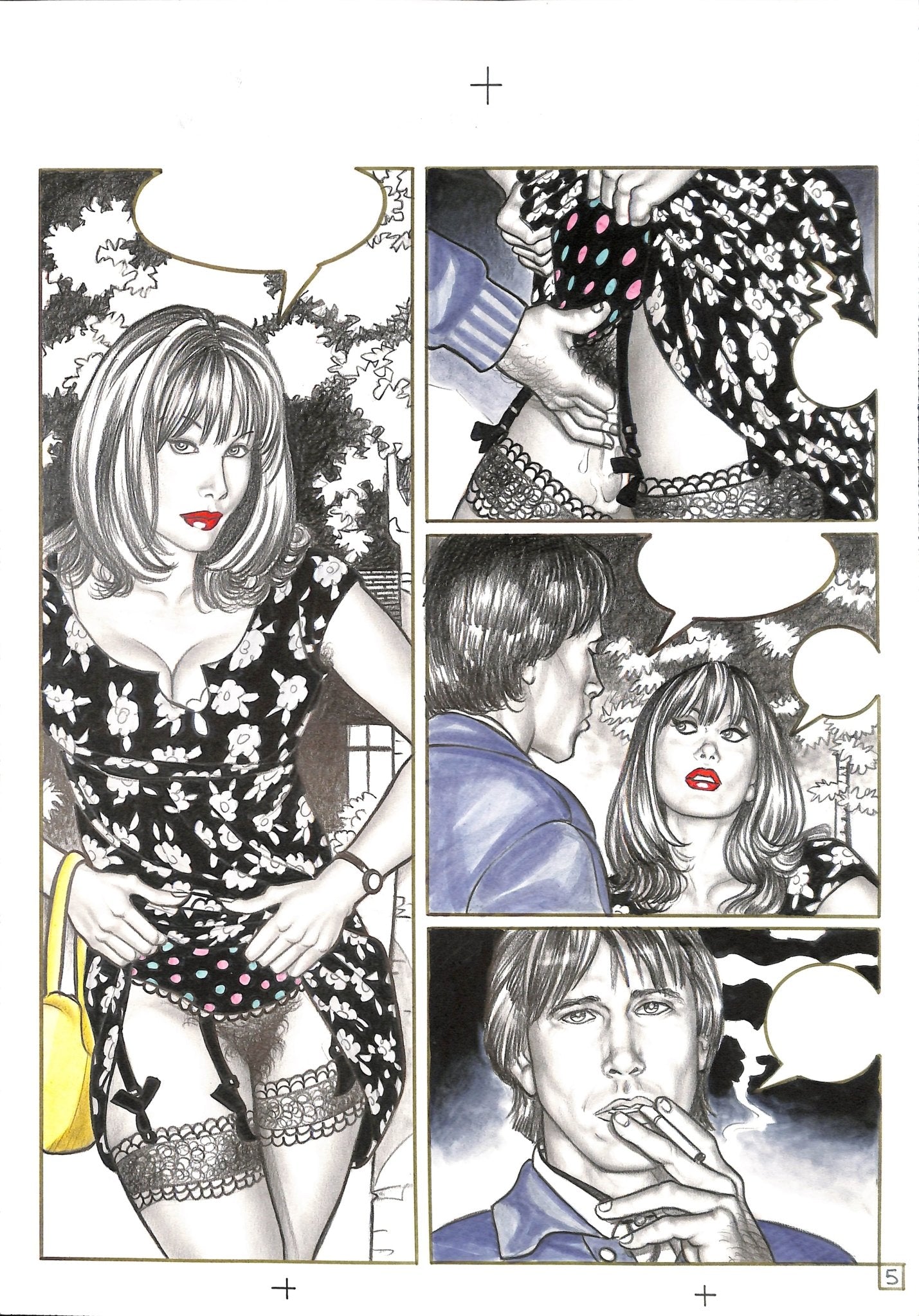 Giovanna Casotto - Tavola originale It Pleases Me, 1995 pag 5 - Momart