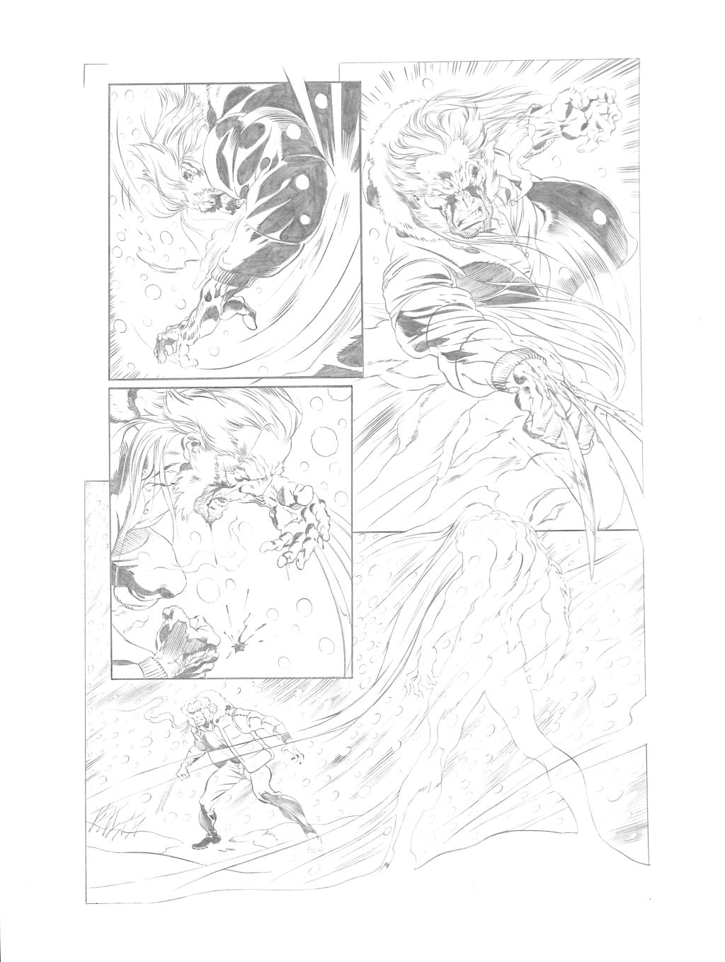 Claudio Castellini – Tavola Originale "Wolverine: The End #2" – Tavola 18 (2004)