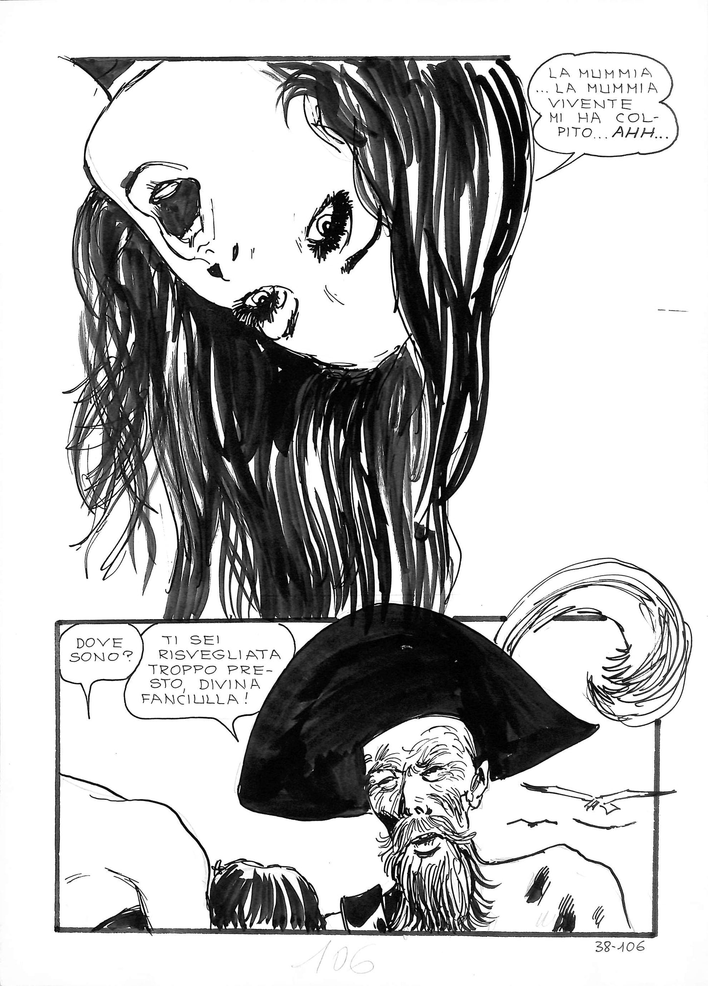 Manara – Tavola Originale “Jolanda De Almaviva” n. 38, Pagina 106