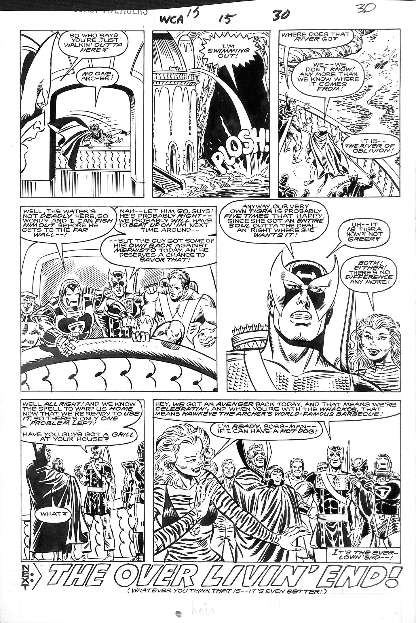John Buscema &amp; Joe Sinnott – Fantastic Four – Original Art (Story Page 9) – 1987