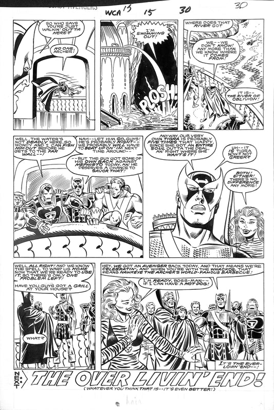 Al Milgrom & Joe Sinnott – west Coast avengers 15 – Tavola Originale - 1986 - Firmata