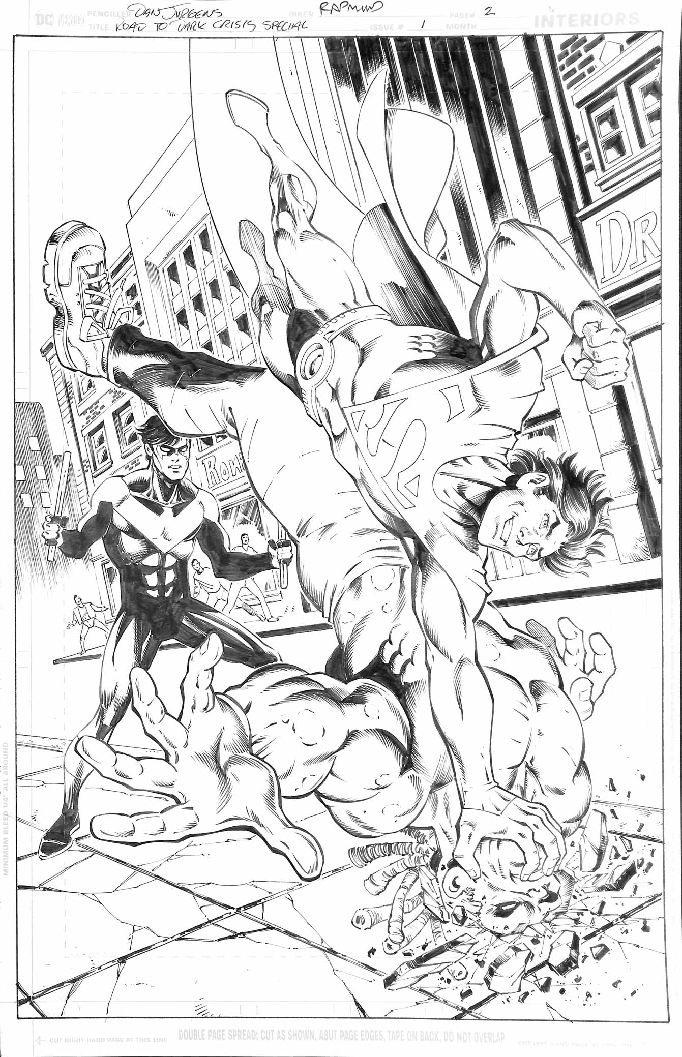 Dan Jungers - Road to dark crisis special - DC Vertigo - Splash page 2