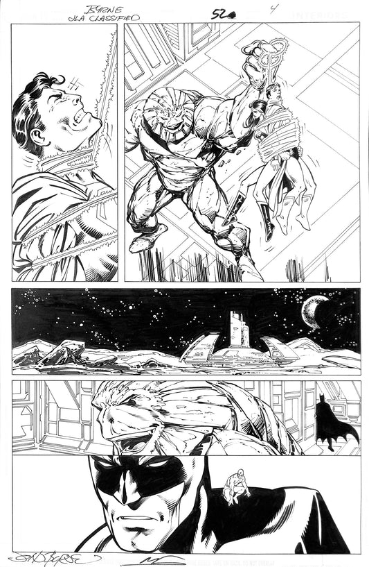 John Byrne - Tavola Originale - JLA Classified #52 Pagina 4 - DC Comics 2008