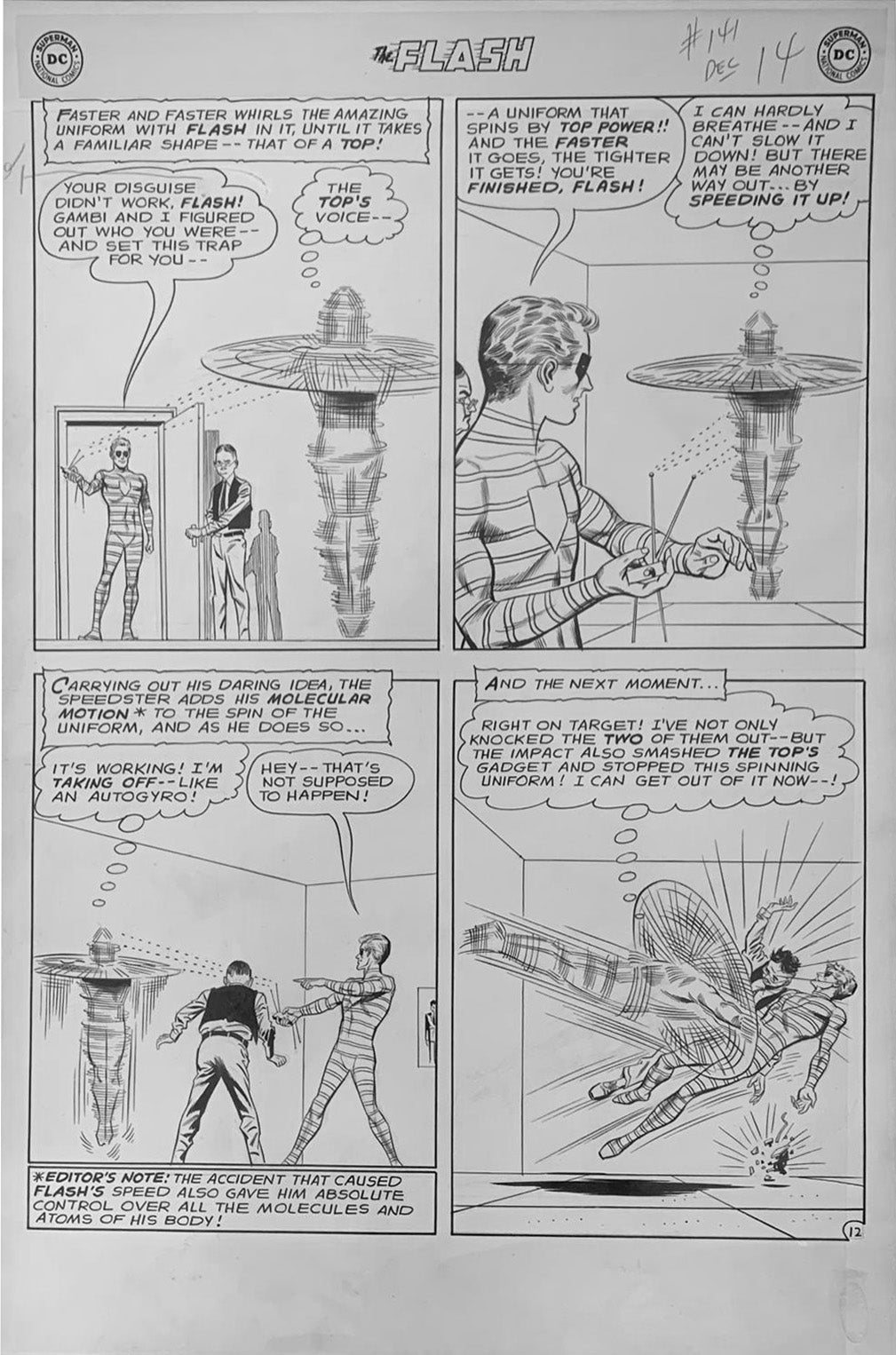Irv Norvick &amp; Tex Blaisdell - Original Art - Story #234: The Flash - Page 9 (DC Comics, 1975)