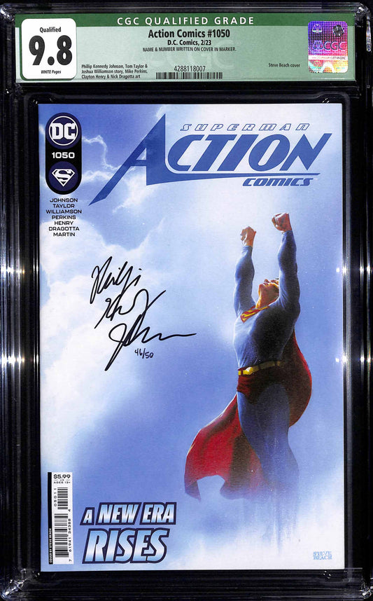 Action Comics #1050 - CGC 9.8  - Firmato da Phillip Kennedy Johnson - Dc Comics- 2023