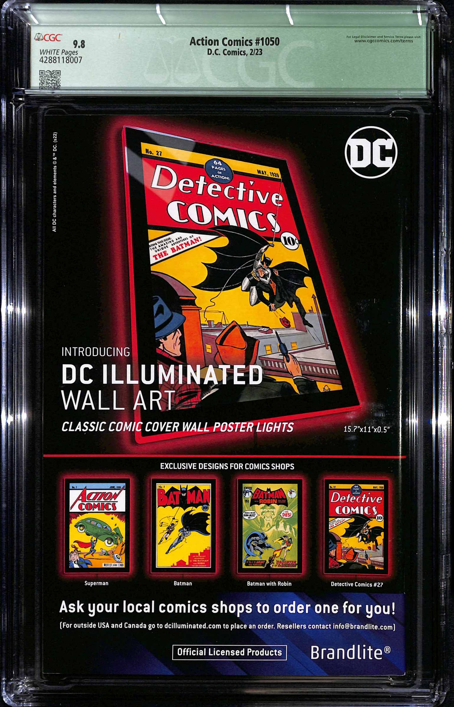 Action Comics #1050 - CGC 9.8  - Firmato da Phillip Kennedy Johnson - Dc Comics- 2023