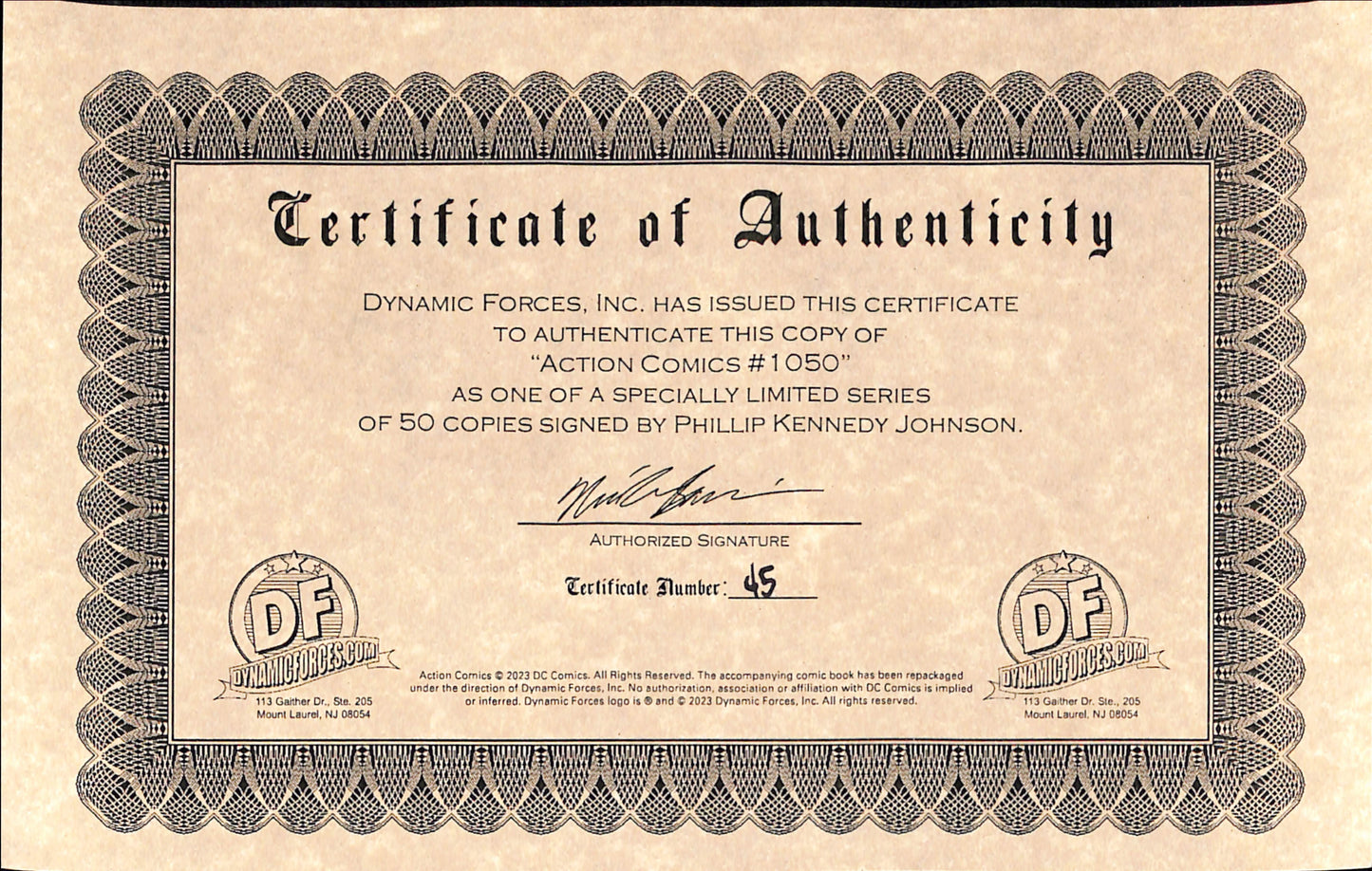 Action Comics #1050 - CGC 9.8  - Firmato da Phillip Kennedy Johnson - Dc Comics- 2023