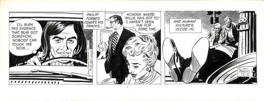 John Prentice striscia illustrata- RIP KIRBY  1972