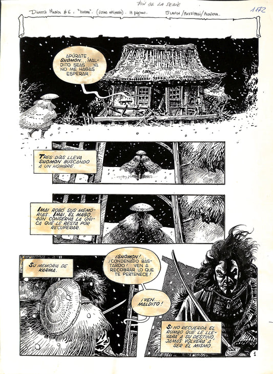 Enrique Alcatena - Tavola Originale - Karma capitolo 6- pag 1