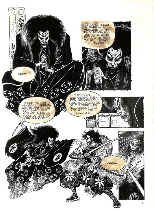 Enrique Alcatena - Tavola Originale - Karma capitolo 6- pag 2
