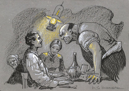 Milo Manara – Illustrazione Originale "Il Trombettiere"