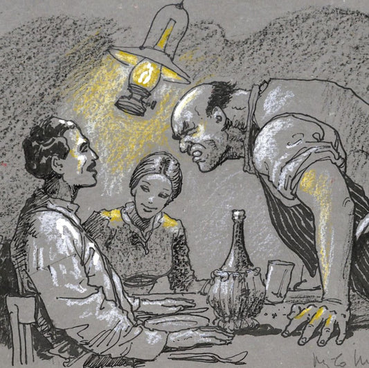 Milo Manara – Illustrazione Originale "Il Trombettiere"