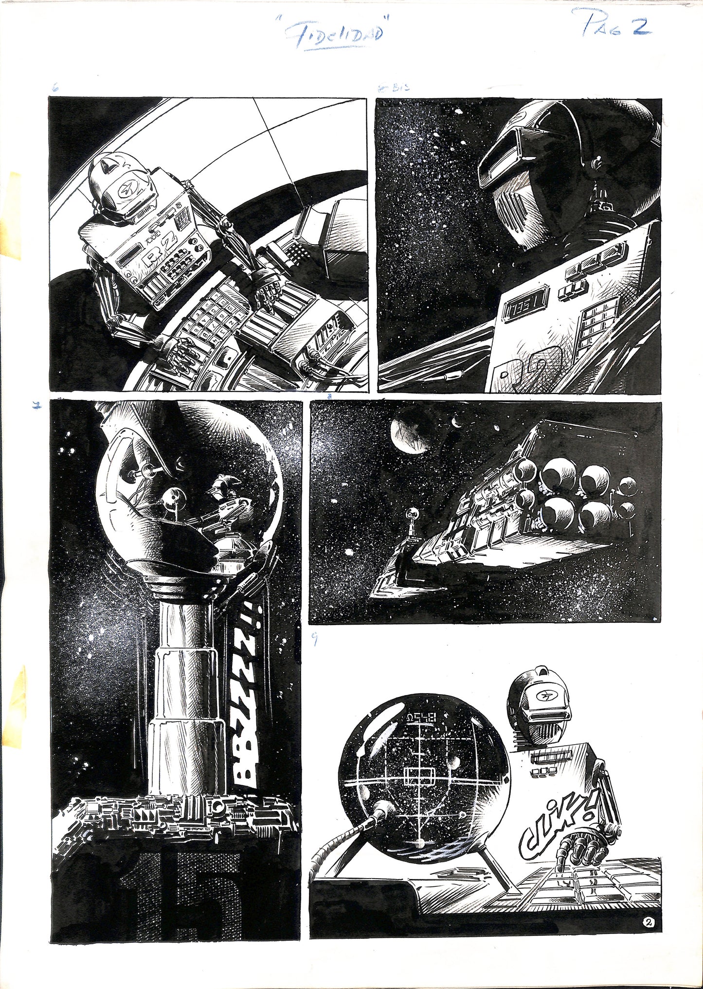 G. Rubio Tavola originale - lancio story n.50 Fedeltà - 1980 pag 2