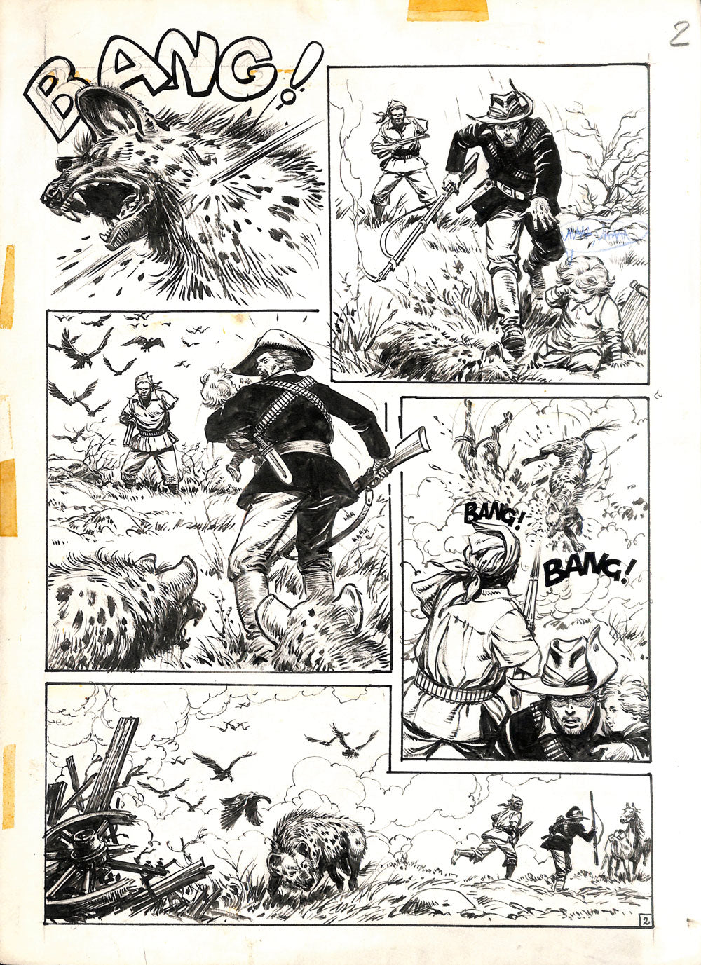 Alberto Solinas - Original Art - Black Continent 1977