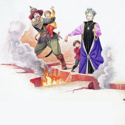 Severino Baraldi – Illustrazione originale – Regina Serpente (Tavola 5)