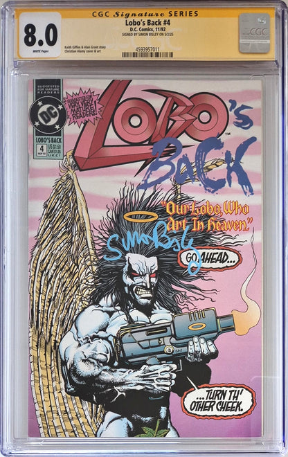 Lobo's Back #4 - CGC 8.0 - Firmato da Simon Bisley - D.C. Comics 1992