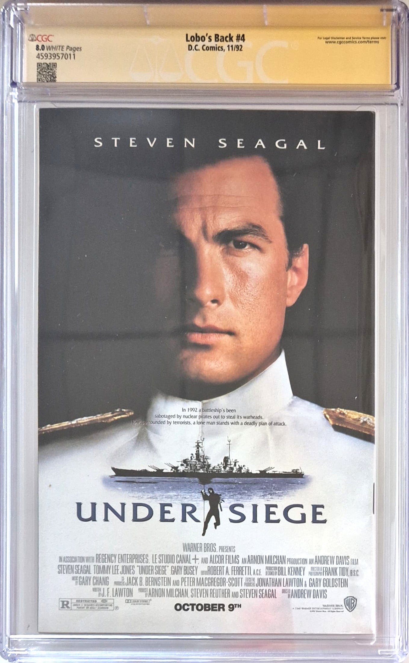 Lobo's Back #4 - CGC 8.0 - Firmato da Simon Bisley - D.C. Comics 1992