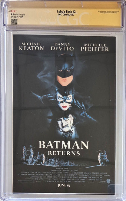 Lobo's Back #2 - CGC 9.2 - Firmato da Simon Bisley - D.C. Comics 1992