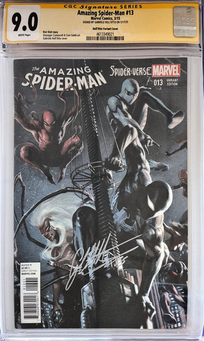 Amazing Spider-Man #13 – Variant Cover CGC 9.0 Firmata da Gabriele Dell'Otto - Marvel Comics, 2015