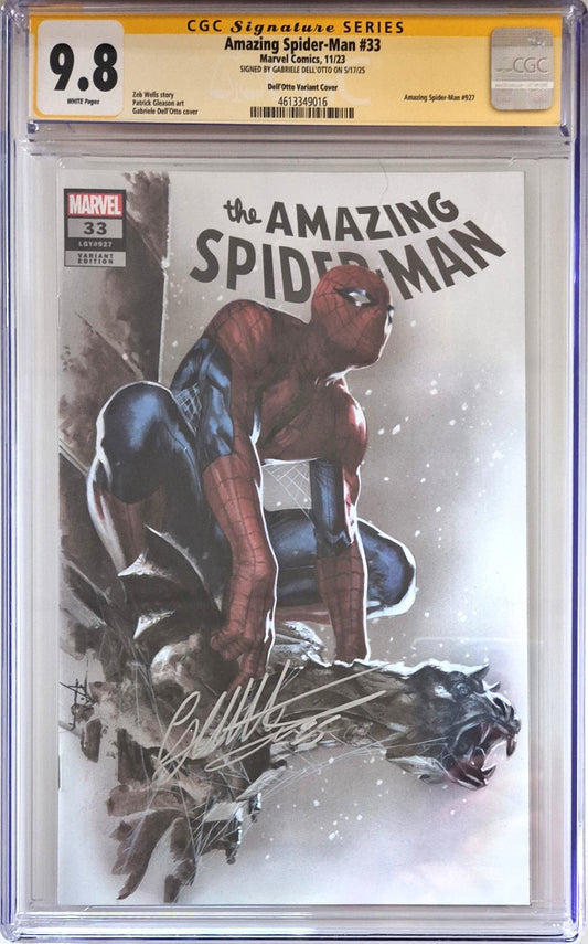 Amazing Spider-Man #33 – Variant Cover CGC 9.8 Firmata da Gabriele Dell'Otto – Legacy #927 - Marvel Comics, 2023