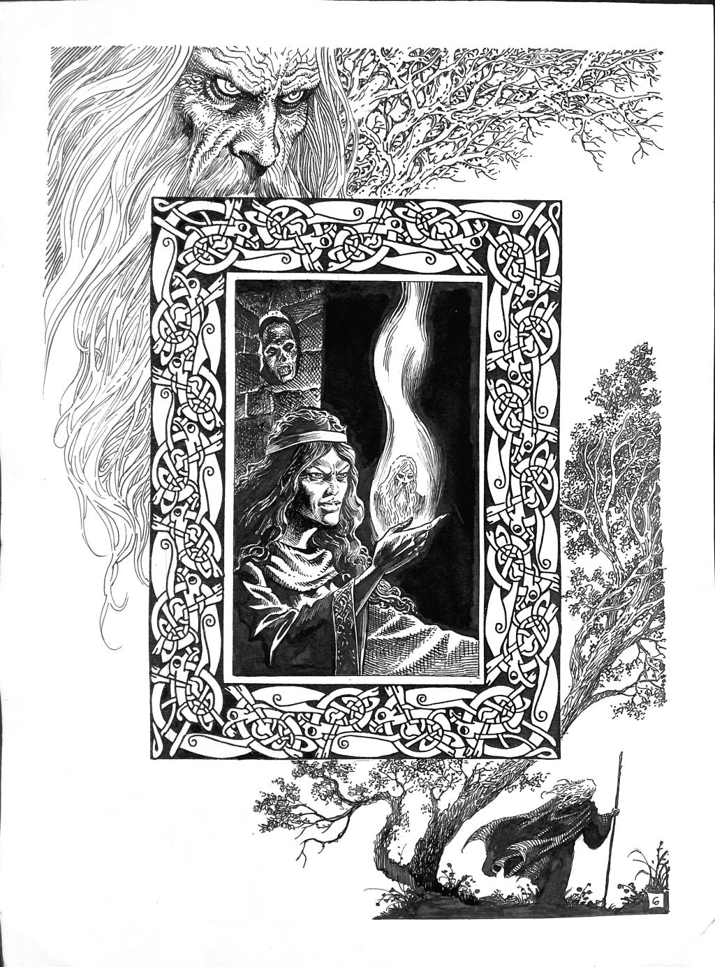 Enrique Alcatena – Tavola Originale "Merlino" (1994)