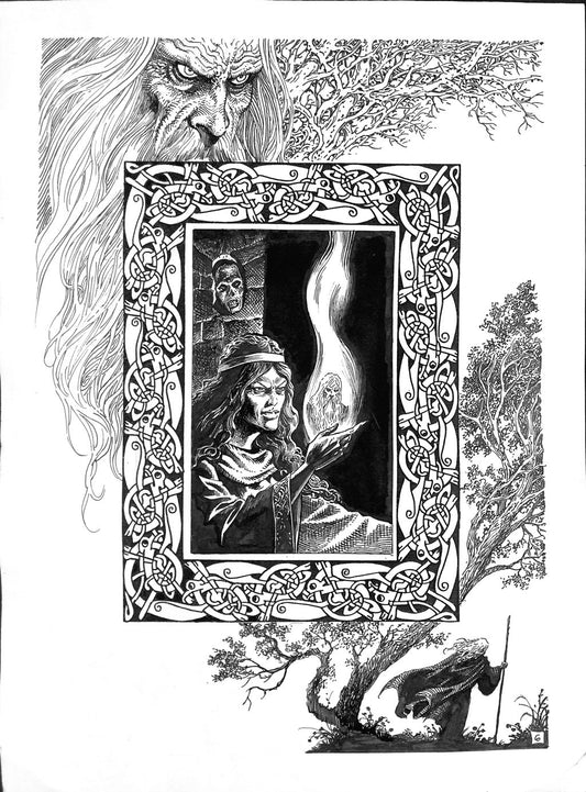 Enrique Alcatena – Tavola Originale "Merlino" (1994)