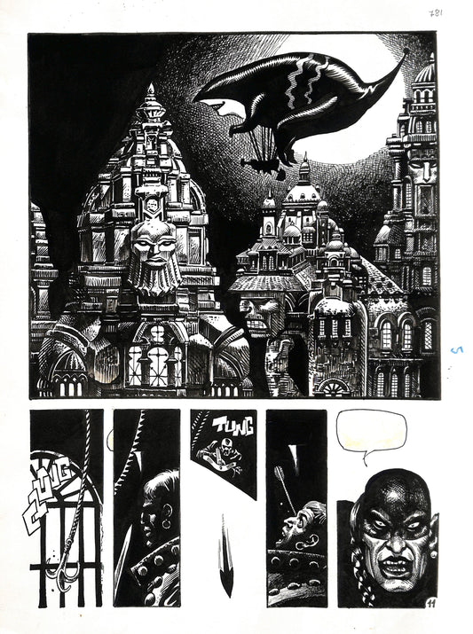 Enrique Alcatena - Tavola Originale - Anni '70